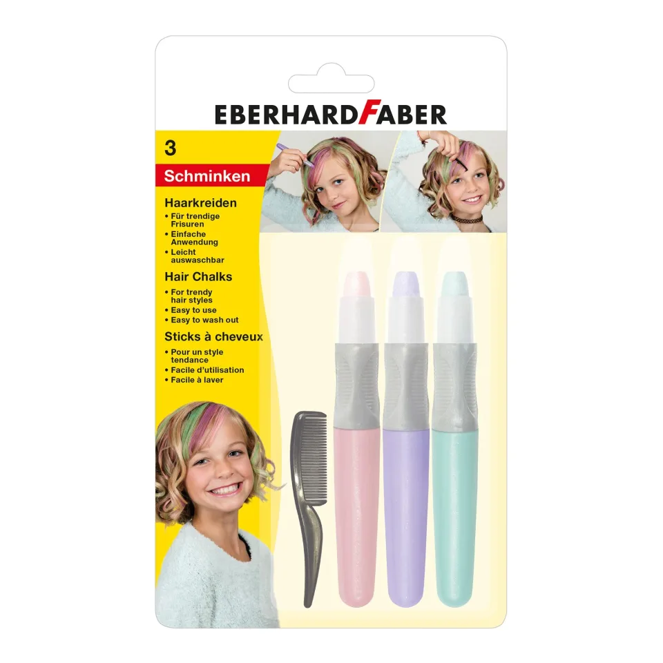 Eberhard Faber Creioane de păr Pearl, 3 culori
