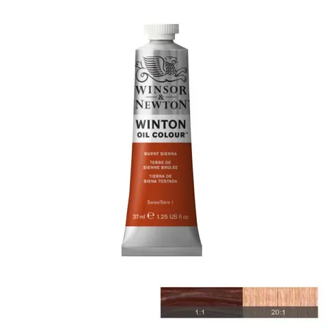 Winton Vopsea de ulei, Burnt Sienna, 37 ml