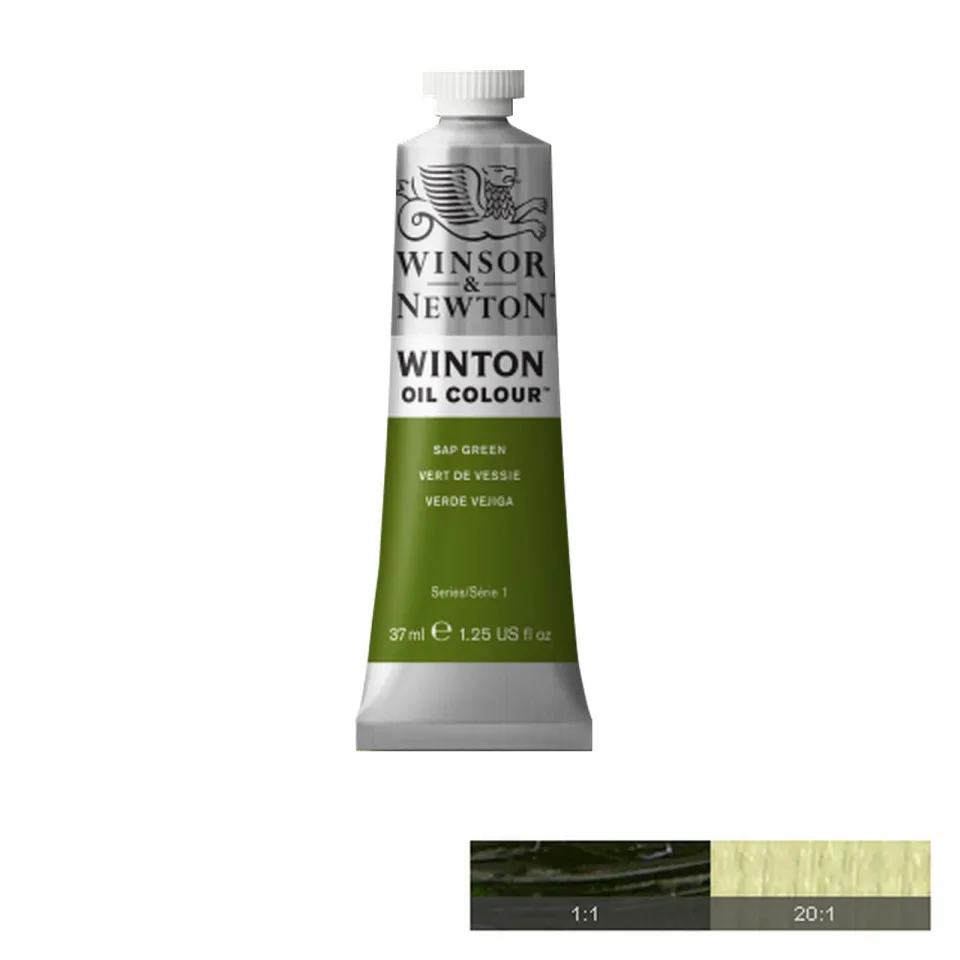 Winton Vopsea de ulei, Sap Green, 37 ml