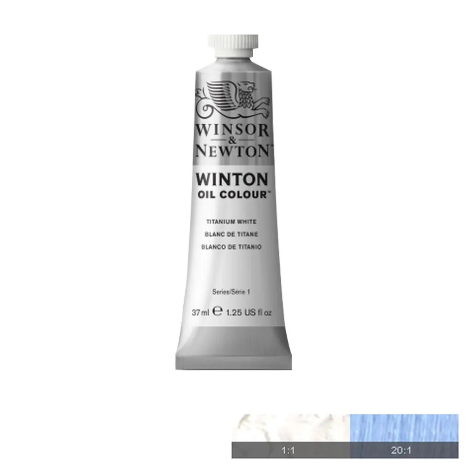 Winton Vopsea de ulei, Titanium White, 37 ml