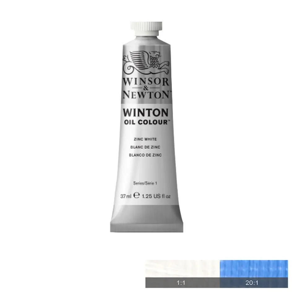 Winton Vopsea de ulei, Zinc White, 37 ml