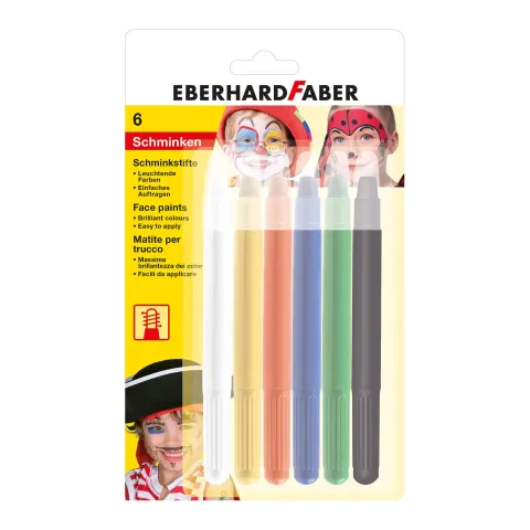 Eberhard Faber Creioane pentru față, 6 culori cu aplicator