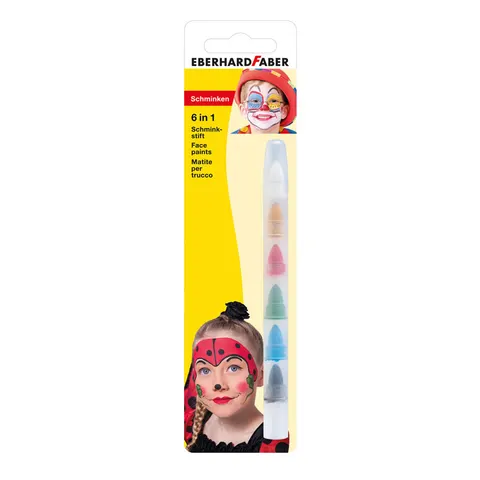 Eberhard Faber Pasteluri pentru față, mini, 6 culori