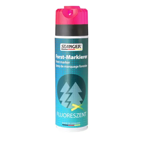 Stanger Spray de marcare pentru lemn Forstmark Fluor Stop&Go, fluorescent, roz