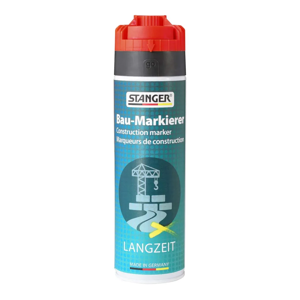 Spray marcaj Stanger Marking Longterm Stop & Go, roșu