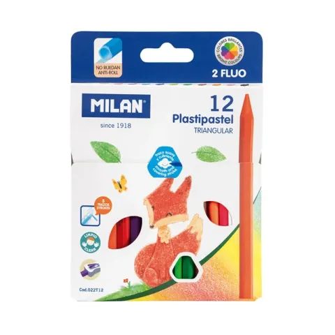 Milan Pasteluri triunghiulare, 12 culori
