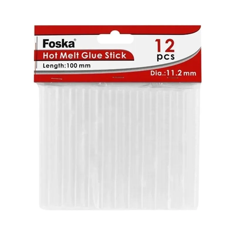 Foska Batoane de lipici la cald, 10 cm, O 11.2 mm, 12 buc.
