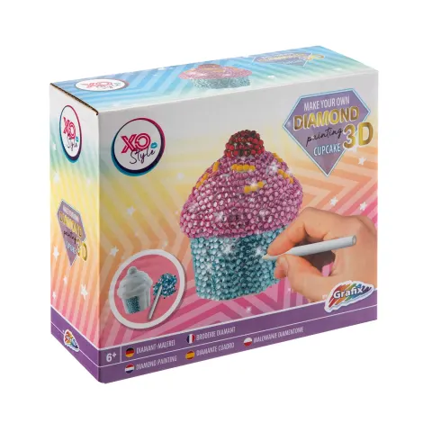 Moxy Set de pictură 3D cu mărgele – Cupcake