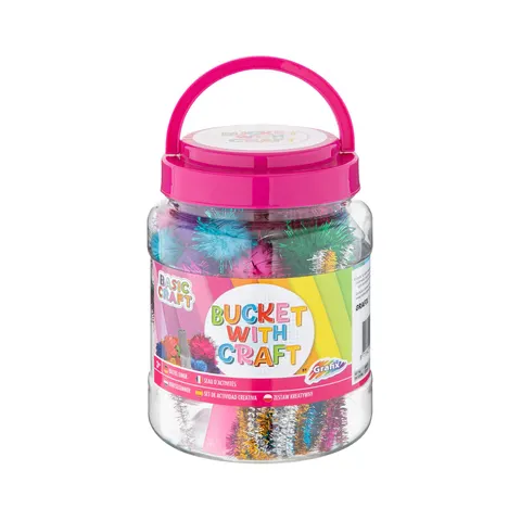 Moxy Găleată cu materiale pentru creație, roz