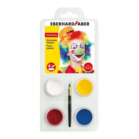 Eberhard Faber Vopsea de față Clovn, 4 culori