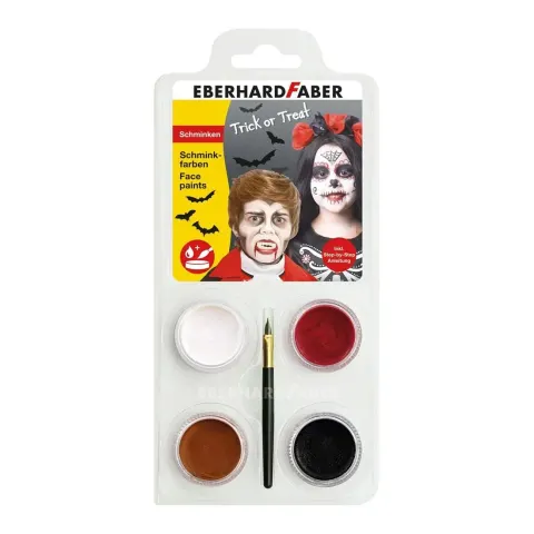 Eberhard Faber Vopsea de față Craniu Dracula, 4 culori