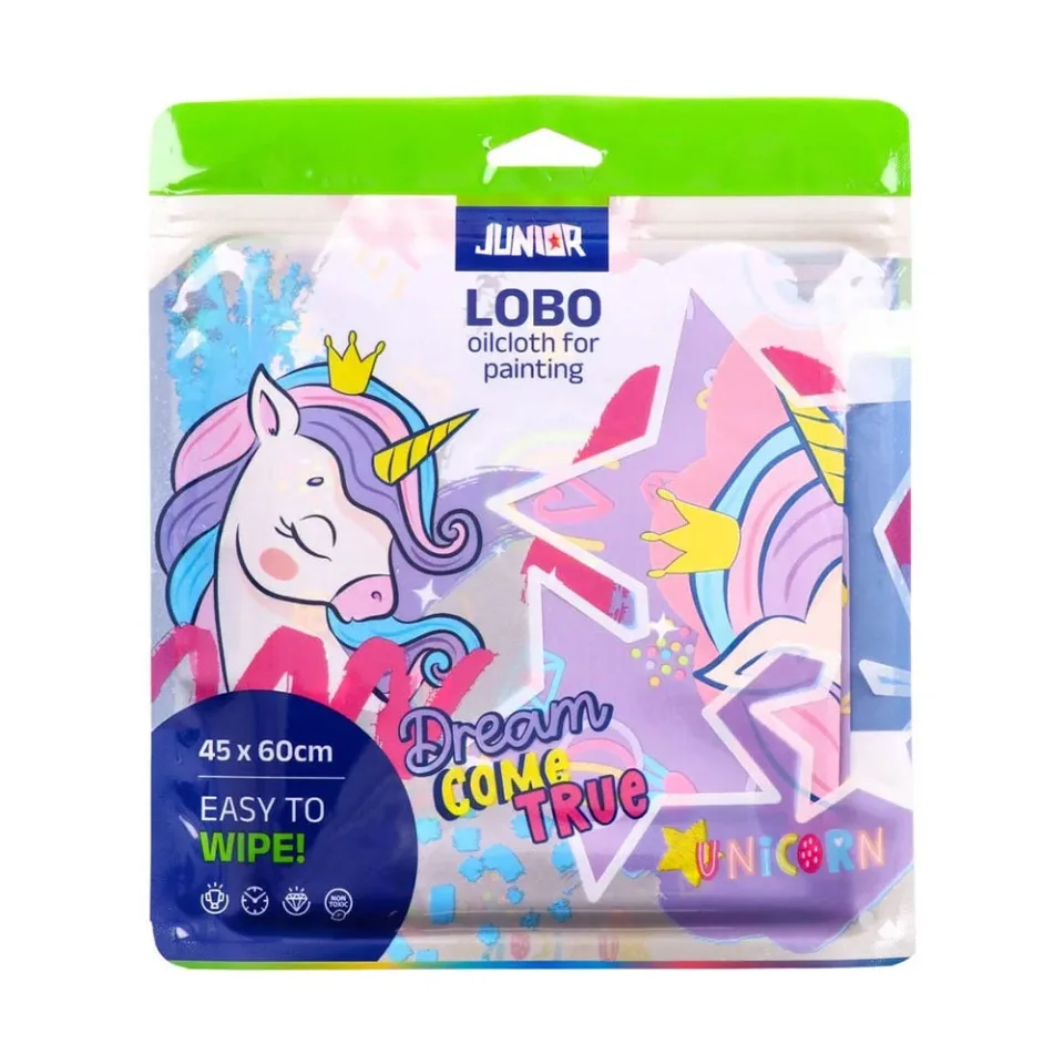 Junior Lobo Covoraș pentru desen, unicorn, 45 x 60 cm