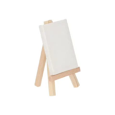 Standart Mini șevalet SFC3052, din lemn, cu pânză, 6 x 8 cm