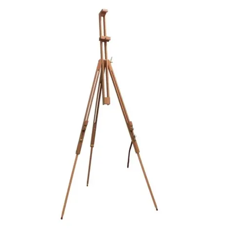 Standart Șevalet trepied SFE018, din lemn, 96 x 96 cm, înălțime 125–192 cm