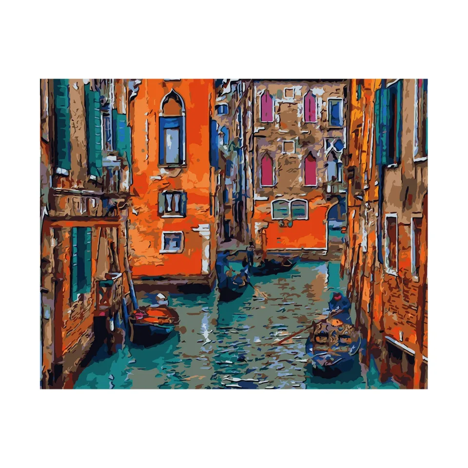 Foska Set de pictat după numere Veneția, 40 x 50 cm