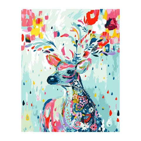 Foska Set de pictat după numere Cerb, 40 x 50 cm
