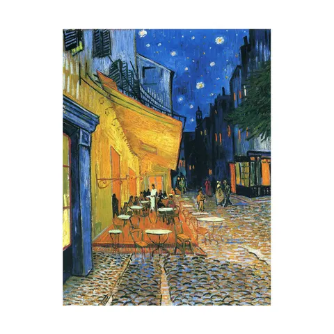 Foska Set de pictat după numere Terasă de cafenea, 40 x 50 cm