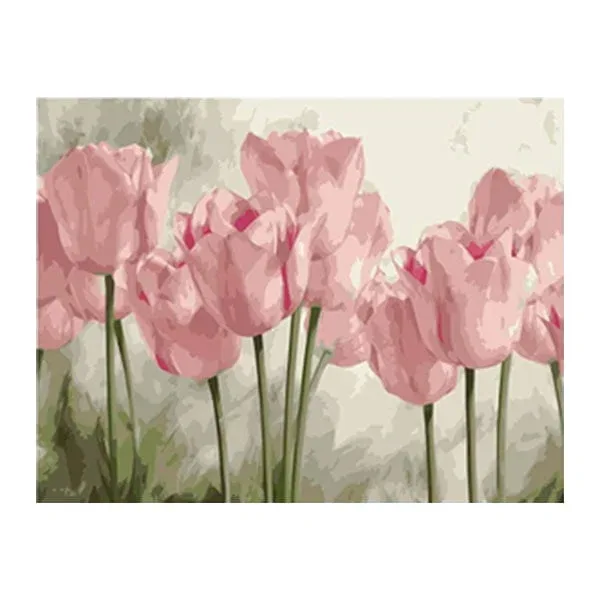 Set pictură după numere Foska Lalele, 40 x 50 cm