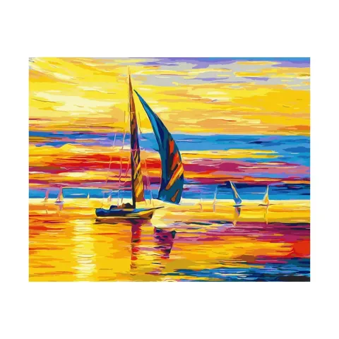 Set Foska Paint-by-Numbers „Vele”, 40 x 50 cm