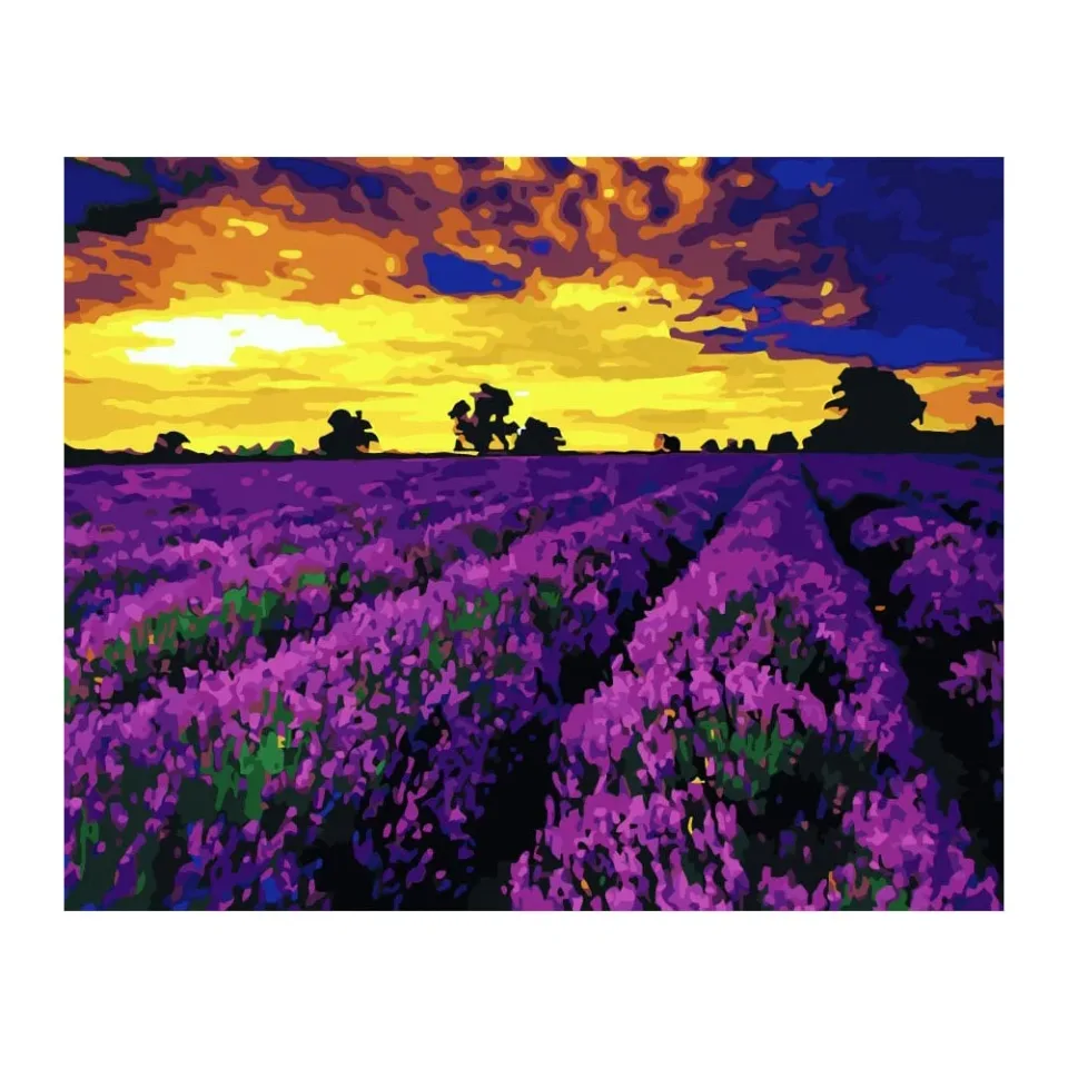 Set pictură după numere Foska Sunset, 40 x 50 cm