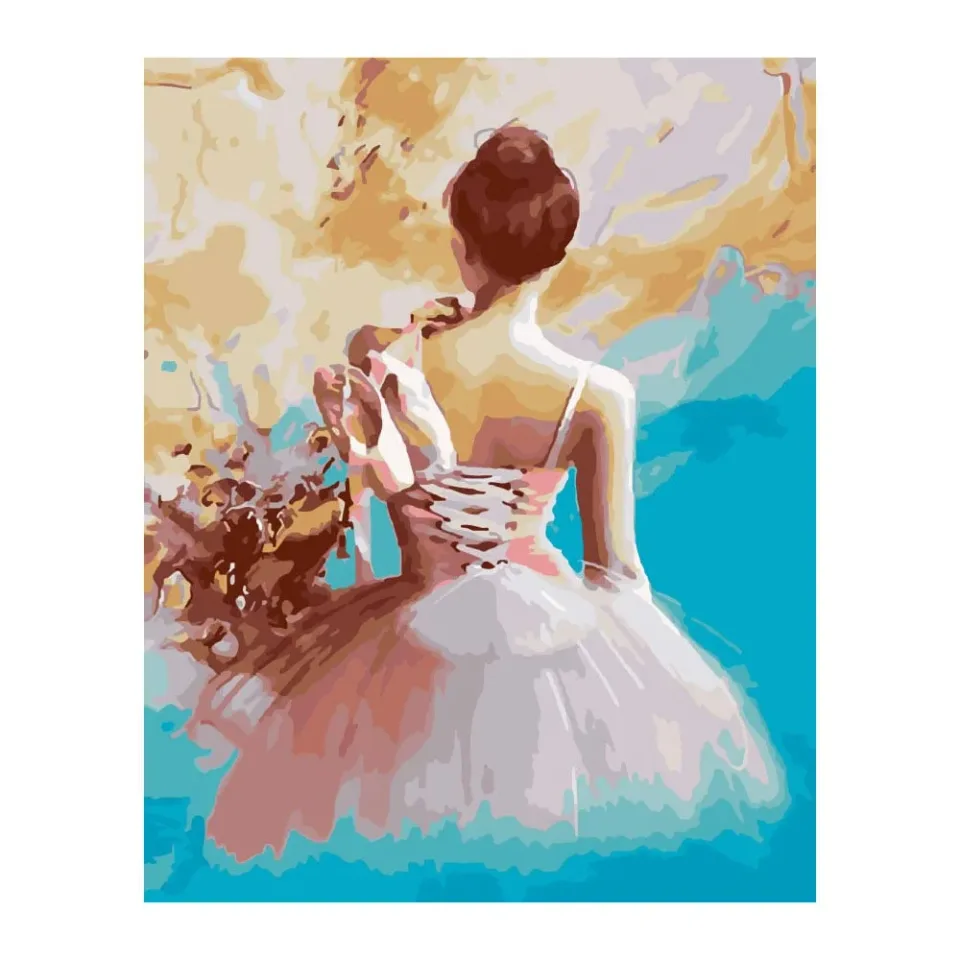 Set pictură după numere Foska Balerină, 40 x 50 cm