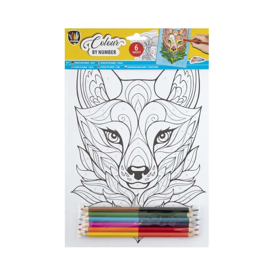 Moxy Paint pe numere Animale, A4, cu 6 creioane, 6 foi