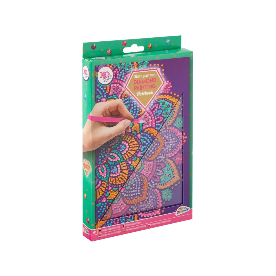 Carnet Moxy Mandala, pentru desen cu mărgele, A5, mov