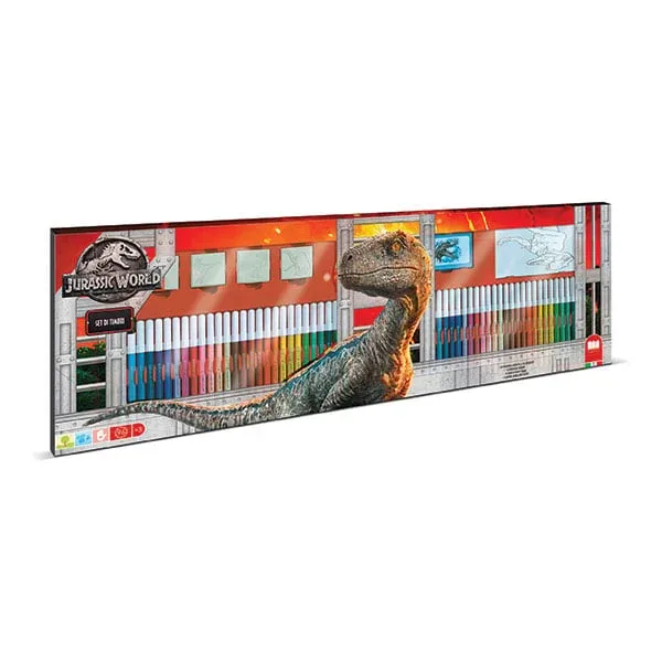 Multiprint Set de desen Jurassic, cu 60 de markere