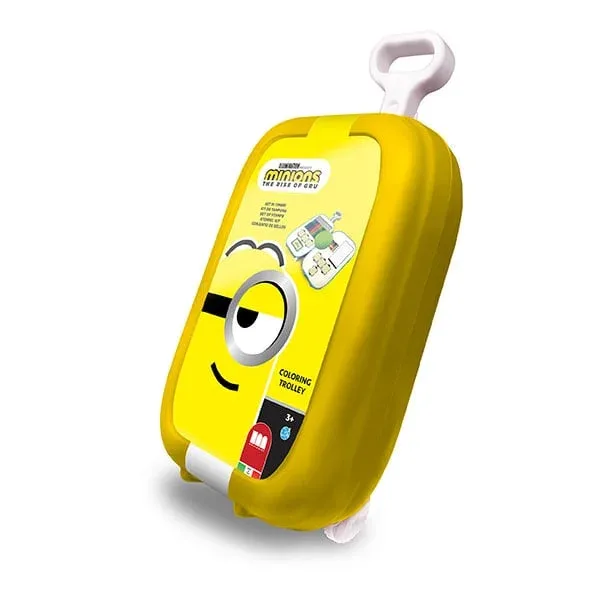 Multiprint Set de colorat Minions, valiză, cu roți, asortat