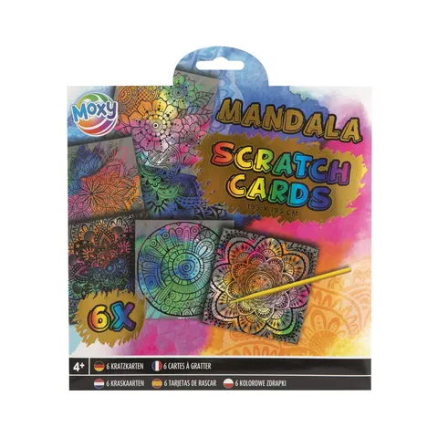Moxy Carduri de răzuit Mandala, 6 buc.