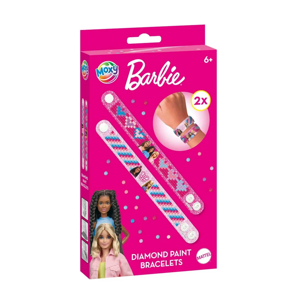 Moxy Brățări de creație Barbie, cu mărgele, 2 bucăți