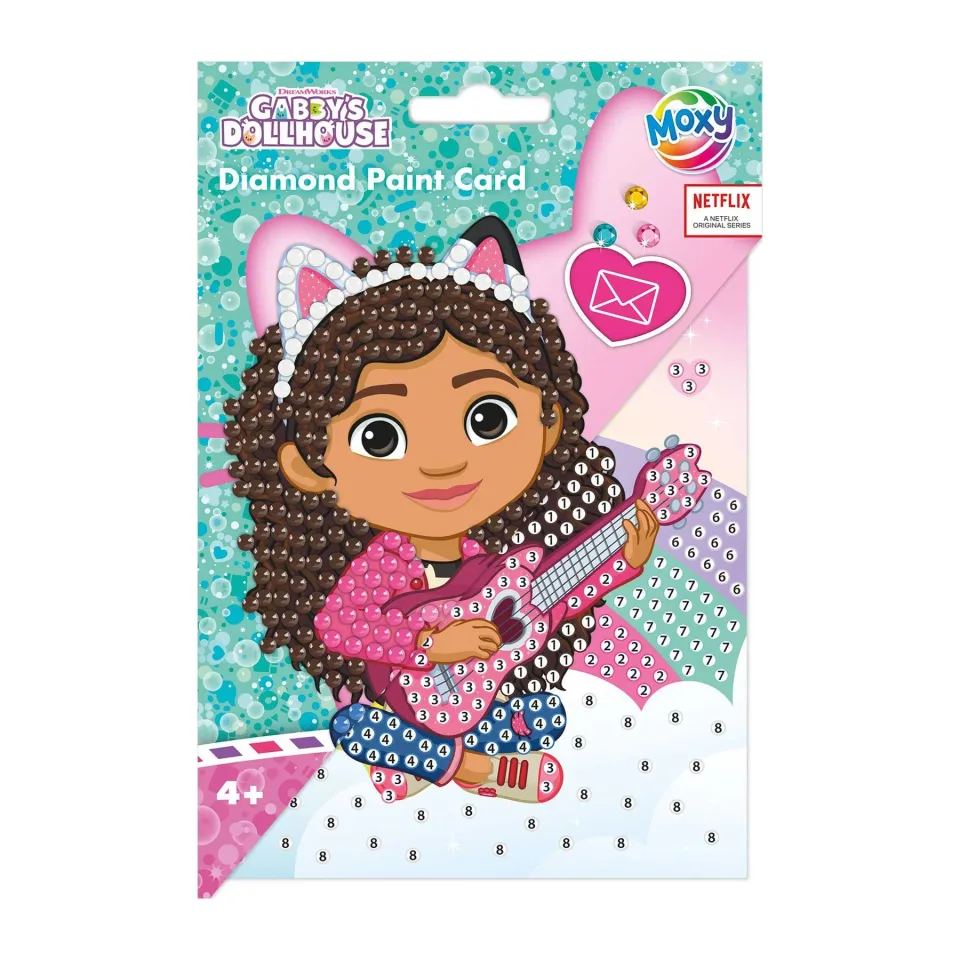 Moxy Cartonaș cu mărgele Gabby’s Dollhouse, cu plic inclus