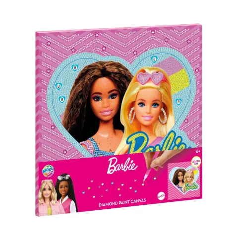 Moxy Pânză de pictură cu mărgele Barbie, 30 x 30 cm