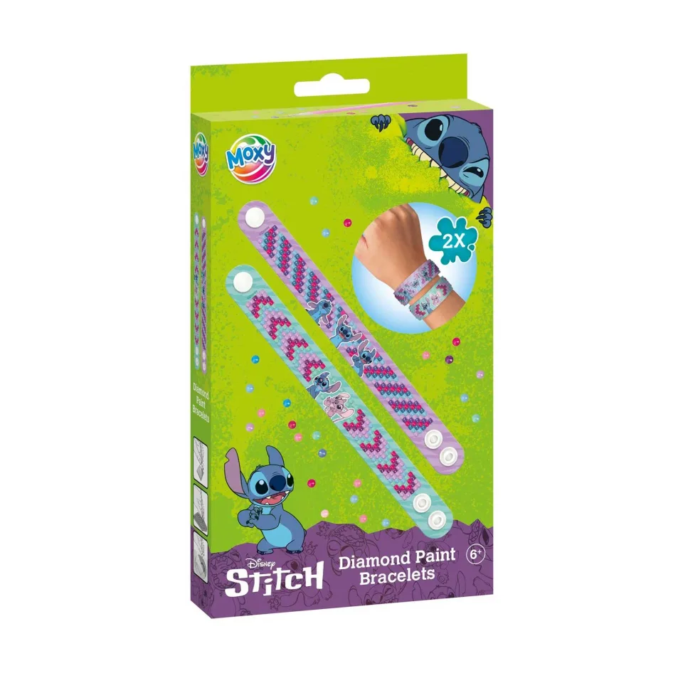 Moxy Brățări împletite cu mărgele Stitch, 2 bucăți