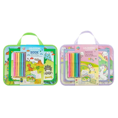 Moxy Set de colorat și activități pentru călătorie, asortat, 12 buc.