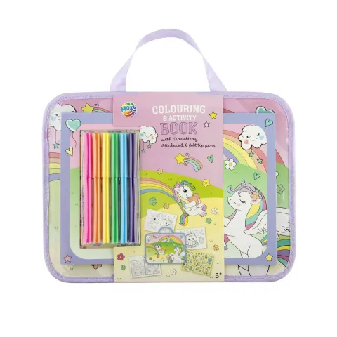 Moxy Set de colorat și activități pentru călătorie Unicorn