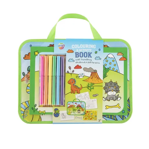 Moxy Set de colorat și activități pentru călătorie Dinozaur