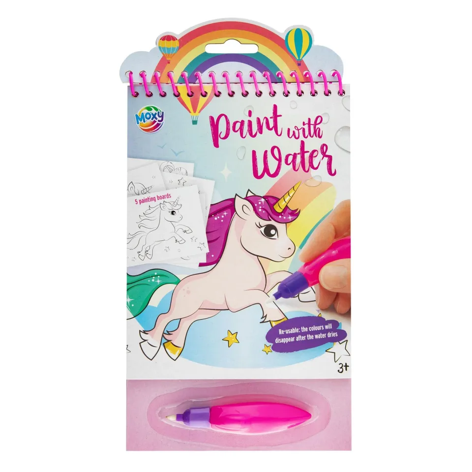 Moxy Pânză de desen cu apă Unicorn, cu stilet inclus