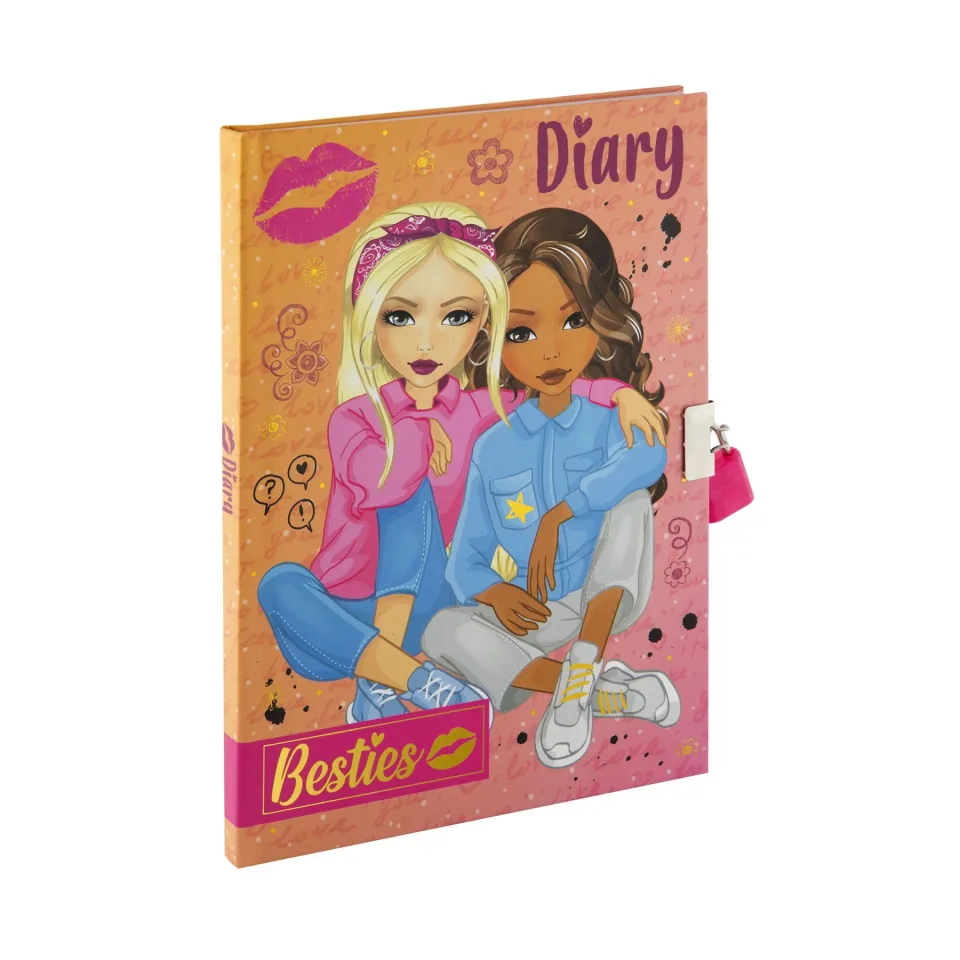 Moxy Jurnal Besties, A5, cu lacăt și cheie