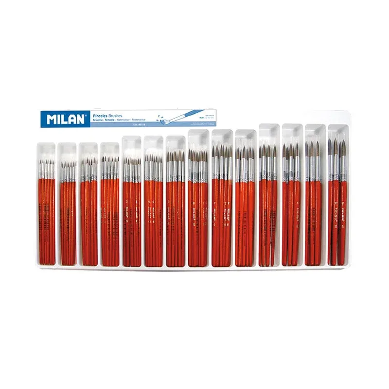 Milan Display 101, cu 144 pensule, rotunde