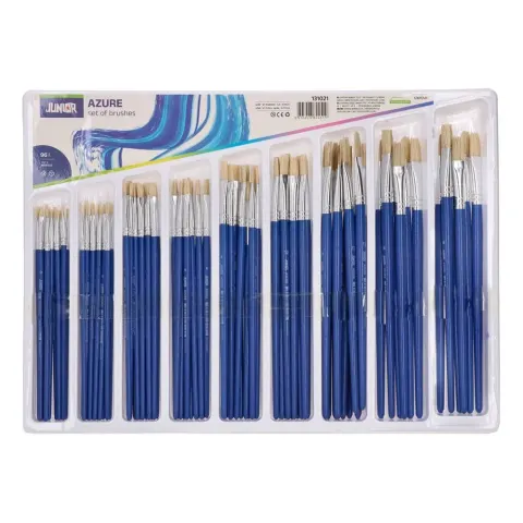Pensule Junior Azure, plate, display 96 buc.