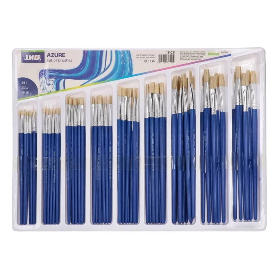 Pensule Junior Azure, plate, display 96 buc.