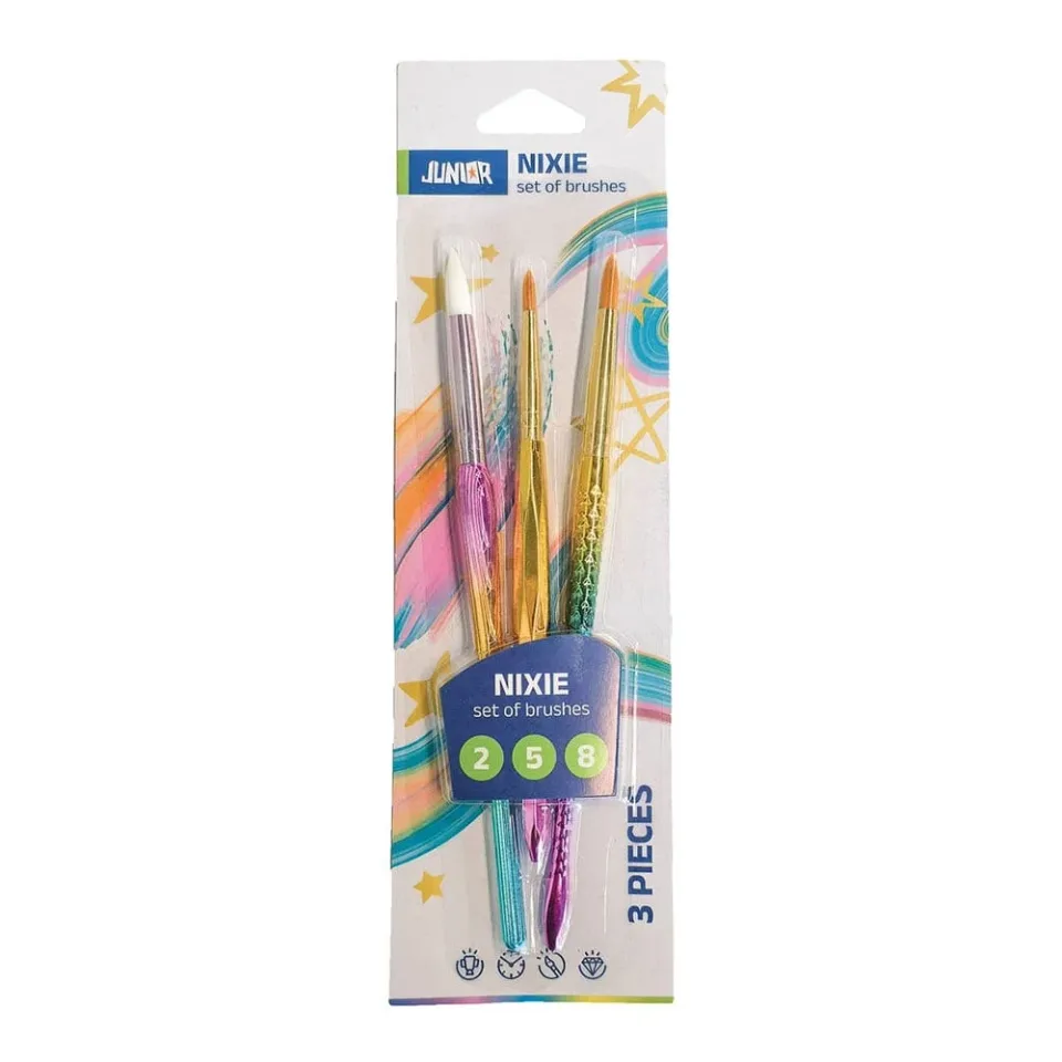 Set de pensule Junior Nixie, rotunde, 3 buc.