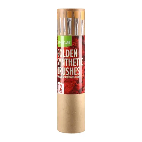 Pensule Standart Pop Brush, păr sintetic, în cutie, 12 buc.