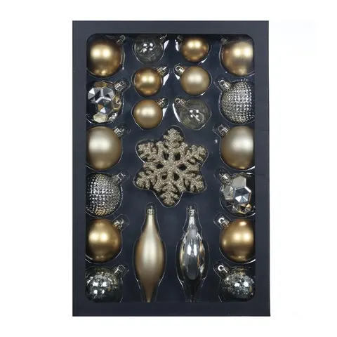 Ornamente de Crăciun Retlux RXL 387, 25 buc., auriu