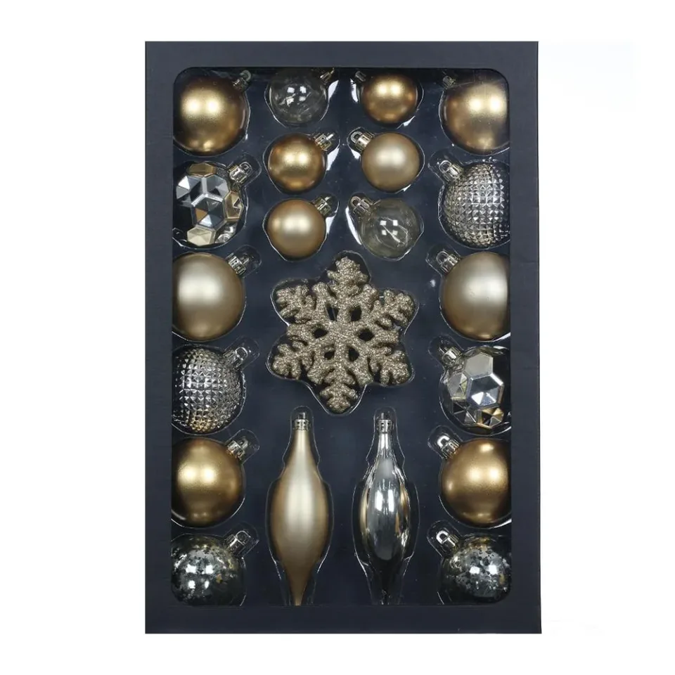 Ornamente de Crăciun Retlux RXL 387, 25 buc., auriu