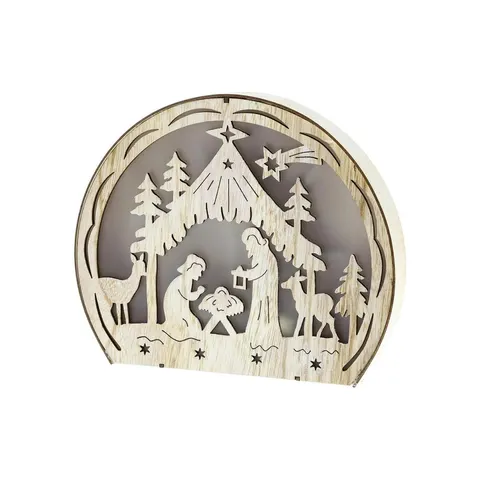 Decorațiune de Crăciun Retlux RXL 331 - Scenă a Nașterii, galben