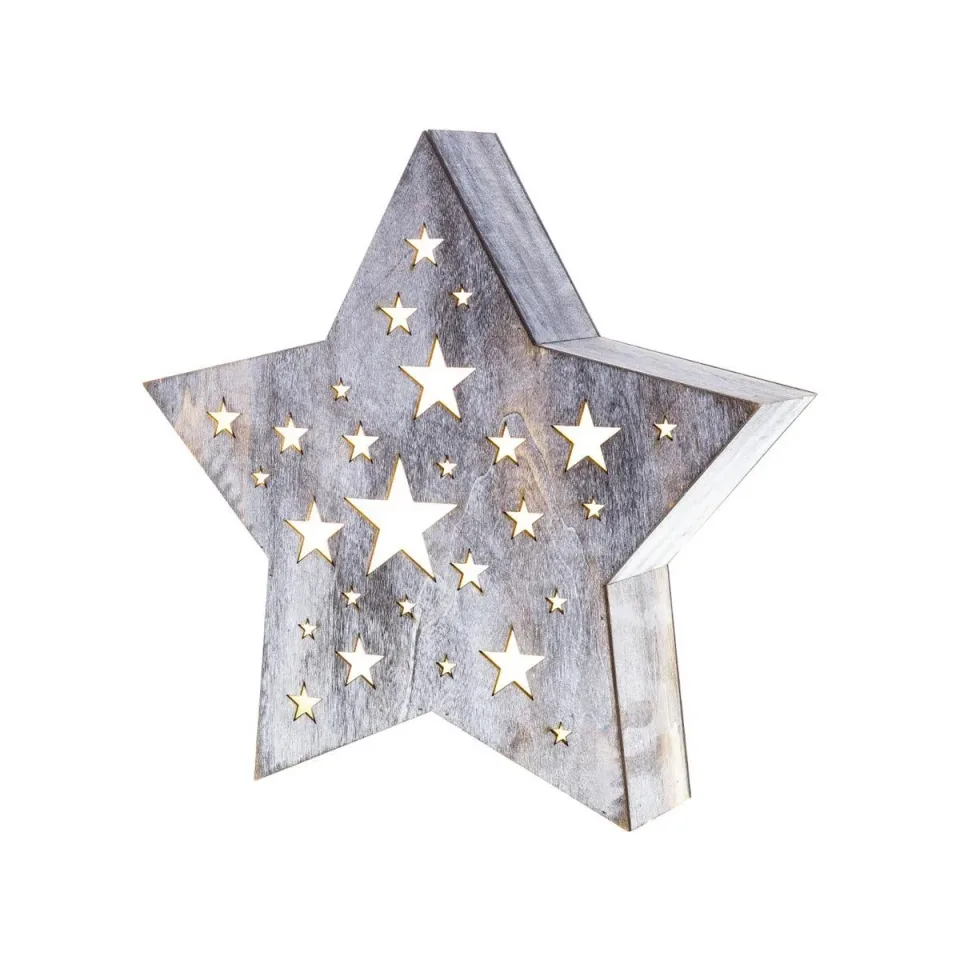 Decorațiune de Crăciun Retlux RXL 348 - Stea, mare, gri