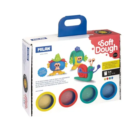 Set de modelaj Milan Soft Dough Funny Faces