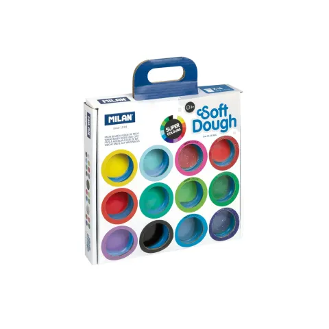 Pastă de modelaj Milan Soft Dough, 16 culori